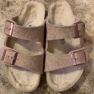 Birkenstock - Arizona Shearling Rose kids size EUR 32 U S size 13.5